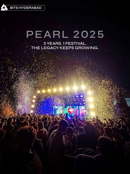 Three years of a growing legacy at Pearl, BITS Hyderabad, captured in a single shot of a confetti-filled celebration.