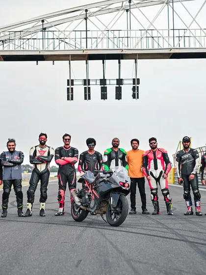 Our community isn't limited to one city. Here's our crew after a fun three-day session at Kari Motor Speedway in Coimbatore. We bring the Apex experience to tracks across the country.