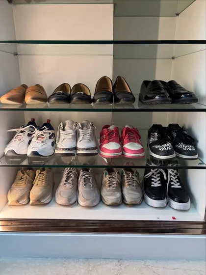 Your shoes deserve a proper home too. By categorizing footwear and arranging them neatly on shelves, you not only protect them but also make your morning routine quicker. This is a simple system for keeping your shoe collection in perfect order.