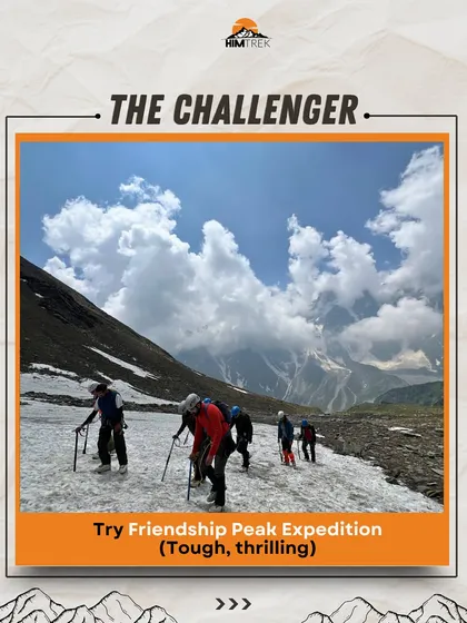 Are you a Challenger? The Friendship Peak expedition is a tough and thrilling climb that will push your limits.