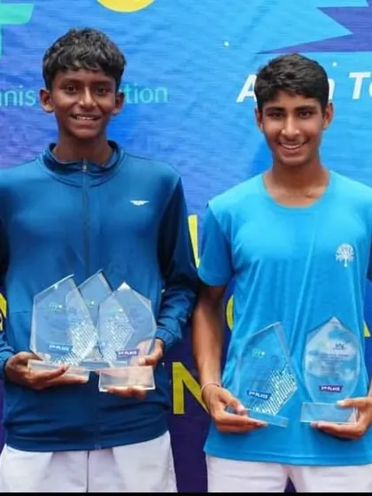 My students Tavish Pahwa and Hruthik Katakam continue to make waves, reaching two consecutive doubles finals at the prestigious Asian Tennis Federation U14 Finals events.