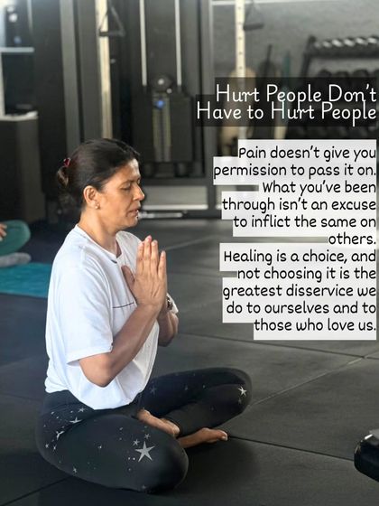 Pain doesn't give you a license to pass it on. Healing is a conscious choice, and it's the greatest service we can do for ourselves and the people who love us.
