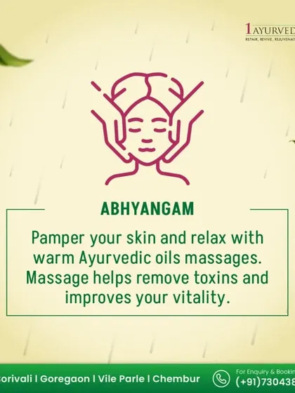 Abhyangam, or warm Ayurvedic oil massage, is fundamental to pain management. This therapy helps remove deep-seated toxins from the muscles, improves circulation, and enhances vitality, preparing the body for deeper treatments.