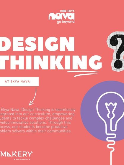 An overview of the Design Thinking process at Ekya Nava. I seamlessly integrate this methodology into my curriculum to empower students to tackle complex challenges and develop innovative solutions.