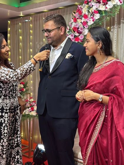 Engaging with the couple during their Bandola dinner. I love to bring their story into the event, making it personal and heartfelt.