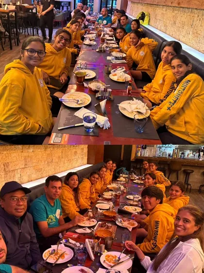 A team dinner in Shanghai. Sharing meals together is a simple but powerful way we build our team bond.