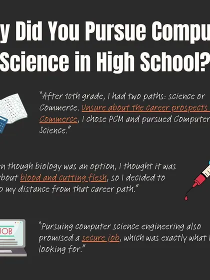 Why did I pursue Computer Science? It seemed like a secure path, and honestly, I was unsure of other options. Little did I know that life had a different, more fulfilling journey in store for me.