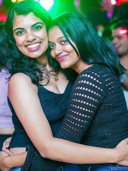Friends enjoying the Bollywood and Punjabi music at Drava Koramangala. My sets are perfect for a fun night out with your crew.