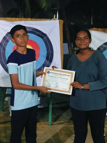 This young man successfully completed the summer camp, showing great discipline and eagerness to learn.