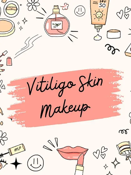 An illustration highlighting the theme of Vitiligo Skin Makeup. It's a specialized and important skill that I am proud to teach in my academy.