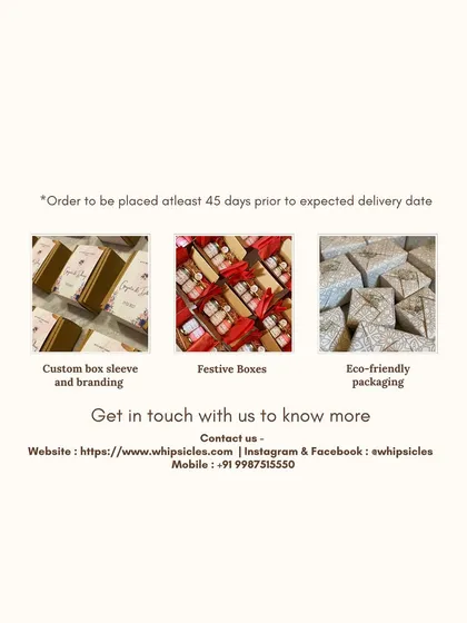 We offer custom box sleeves, branding, and eco-friendly packaging for all bulk orders. To ensure we give each order the attention it deserves, we request that you place your order at least 45 days in advance.