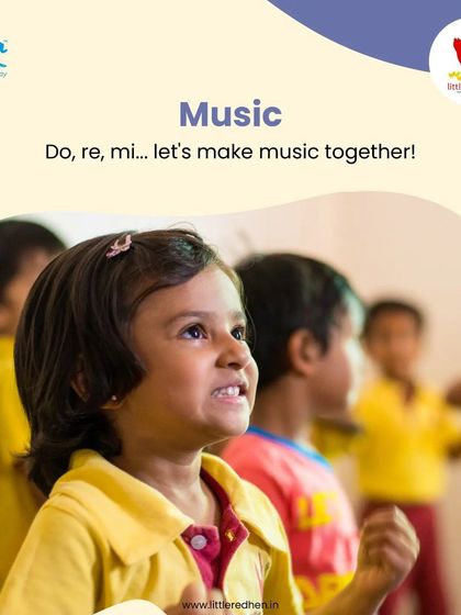 Do, re, mi... let's make music together. In partnership with Tāla Education, our music sessions are filled with rhythm, movement, and joy, helping children develop an early love for music.