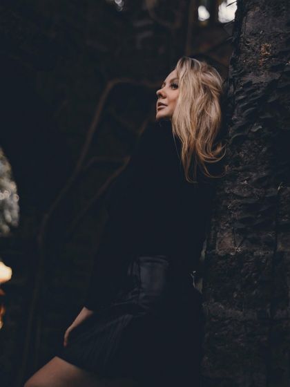 A dark and contemplative portrait. This image explores the idea that you have to experience darker moments to appreciate the light, a theme I often explore in my melodic techno tracks.