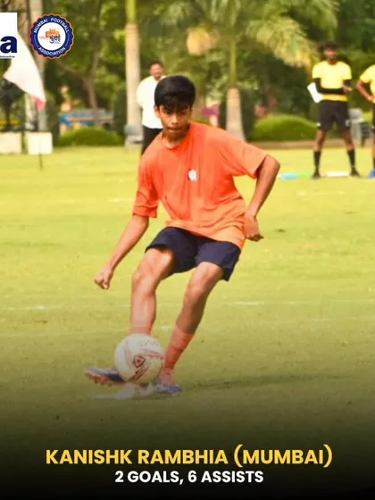 Kanishk Rambhia's impressive stats from the WIFA Inter-District Championship, contributing 2 goals and 6 assists for the Mumbai team.