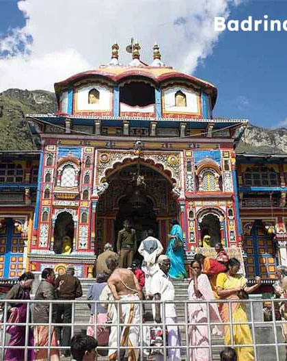 Badrinath Temple, dedicated to Lord Vishnu, is one of the four Char Dham pilgrimage sites. Located high in the Himalayas, it is a place of immense peace and spiritual significance.