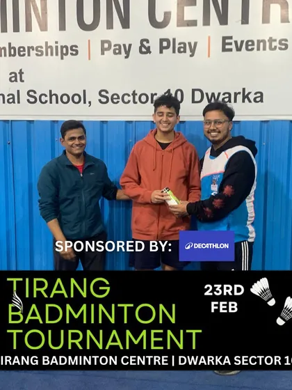A smiling winner with his prize. Successful events are built on strong partnerships.