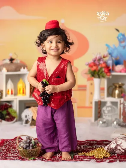 A duplicate of 15, capturing the enchanting smile of our little Aladdin.