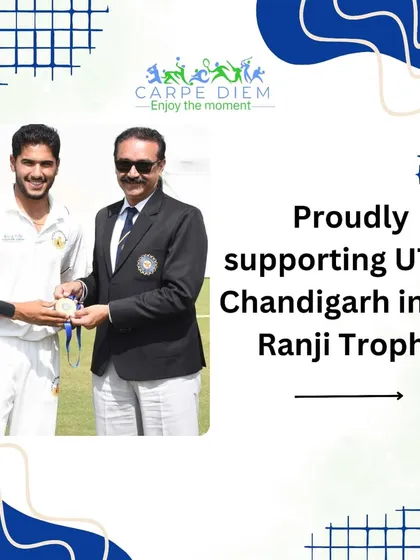Rajangad Bawa receiving his medal for his outstanding performance. We believe in backing players who have the hunger to perform at the highest level.