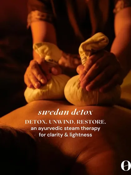 The Swedan Detox is a cornerstone of Ayurvedic purification. I use therapeutic herbal steam to open up channels, clear congestion, and restore vitality, leaving your skin with a radiant glow.
