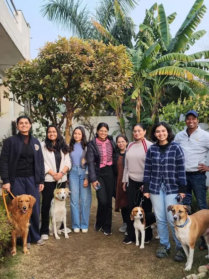 There's a special energy when a group of dedicated pet parents and their dogs come together to learn. This was from our first dog training seminar in Noida. We cover practical skills and build a community where everyone can share their journey.
