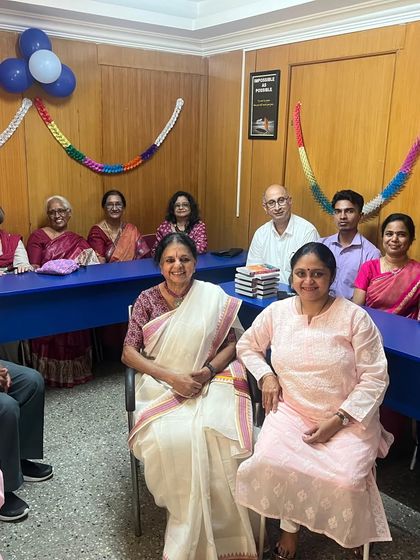 At the Tagore Institute for their 20th-year celebrations. I have been associated with this warm and hospitable institution for over 15 years.