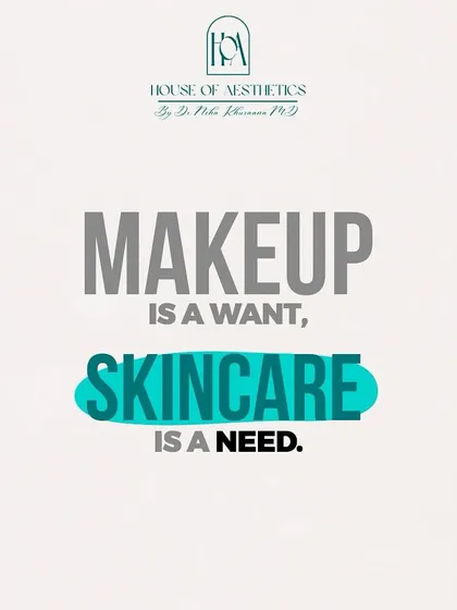 This is a core belief at our clinic. Makeup is a want, a fun way to express yourself. But skincare is a need. A healthy, well-cared-for canvas is the true foundation of beauty.