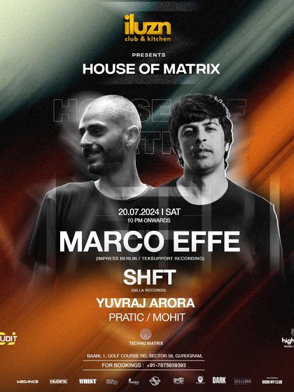 On the lineup for "House of Matrix" in Gurugram, warming up for SHFT and Marco Effe. It's always an honor to play alongside such talented artists.