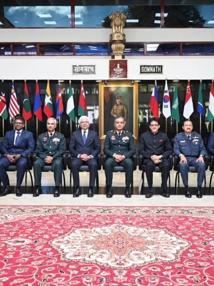 The official group photo from the seminar at the Defence Services Staff College. It was an honor to share my perspective on "The Idea of India" with this distinguished group.