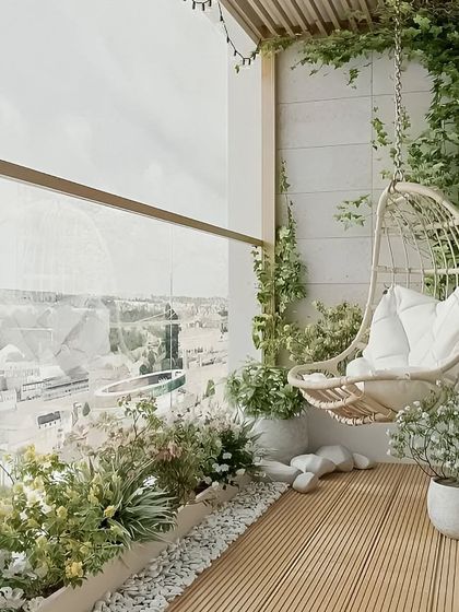 Dreaming in Colors & Textures - Modular Interiors & Room Renovation Urban Oasis: Balcony Designs photo 4
