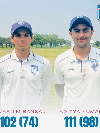Celebrating centuries from both Aditya Kumar and Swarnim Bansal. Their consistent performances are the backbone of our team.