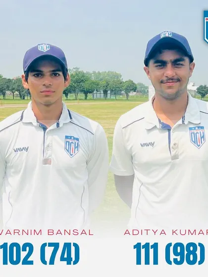 Celebrating centuries from both Aditya Kumar and Swarnim Bansal. Their consistent performances are the backbone of our team.