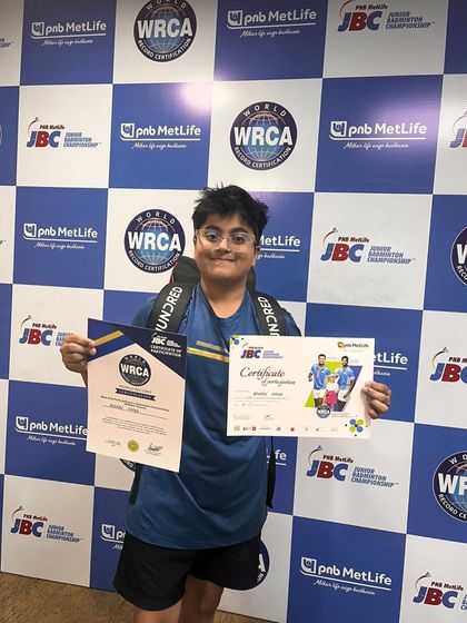 Another one of our young trainees with his WRCA and JBC certificates. We believe in providing a platform for every child to test their skills and grow.