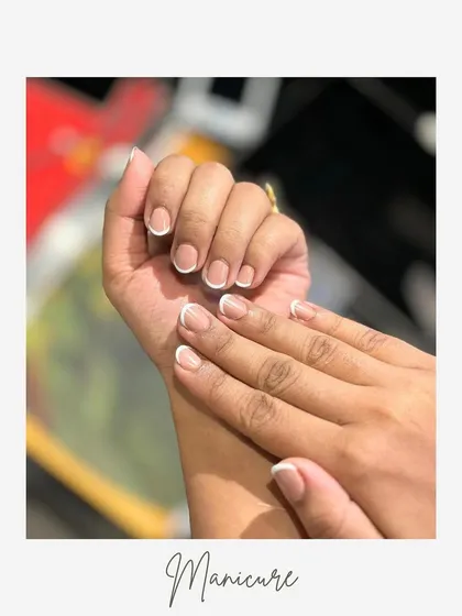 You can never go wrong with a classic. This is my signature gel French manicure on natural, short nails, delivering a clean, polished, and timeless look that is perfect for any occasion.