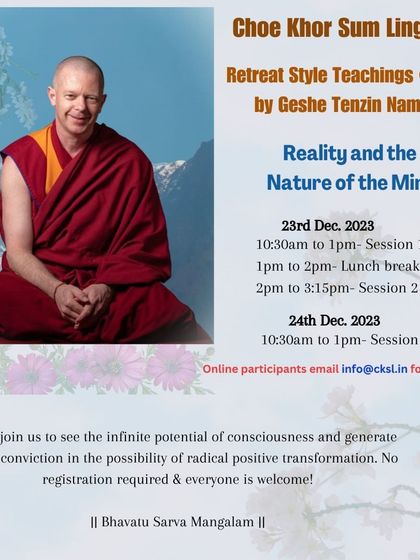 Choe Khor Sum Ling - Buddhist Philosophy Courses Core Concepts: Mind, Karma & Impermanence photo 14