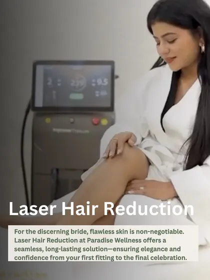 For the modern bride, flawless skin is non-negotiable. Our Laser Hair Reduction service offers a seamless, long-lasting solution, ensuring you feel confident in every outfit, from your first fitting to the final celebration.