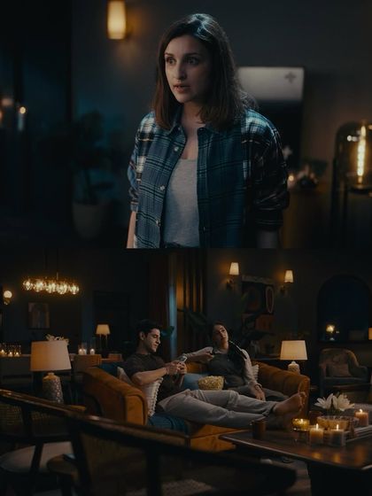 Styling Parineeti Chopra in a layered, casual look for this Amazon Prime Video commercial, creating a character that is both stylish and approachable.