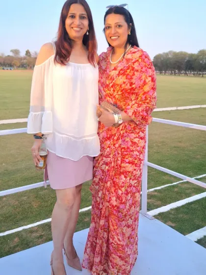 Friends and fashion at the polo match. My styling is about making you feel like the best version of yourself, no matter the occasion.