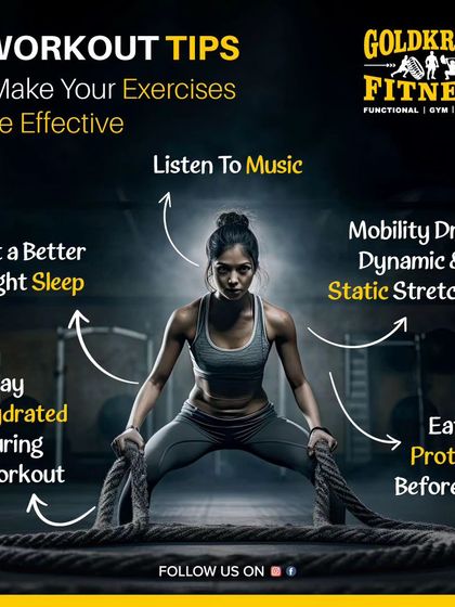 Here are five workout tips to make your exercises more effective, including staying hydrated, getting good sleep, and doing mobility drills.