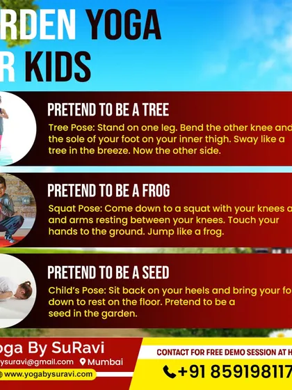We make yoga fun for kids with our Garden Yoga sessions, where they can pretend to be a tree, a frog, or a seed while connecting with nature.
