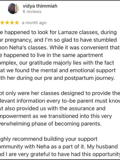 Neha Misra - Childbirth Education & Preparation Our Birth Stories photo 20