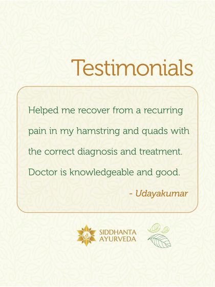 Siddhanta Ayurveda - Pain & Joint Care Patient Success Stories photo 6