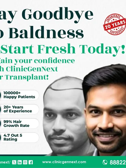 My 20+ years of experience and over 100,000 happy patients are a testament to my commitment. I ensure a 99% hair growth rate because I treat every procedure as a work of art, focusing on safety and natural results.