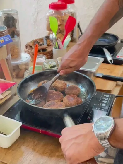 Behind the scenes at our Mushroom Festival, where our chefs were busy preparing delicious and innovative mushroom-based dishes.