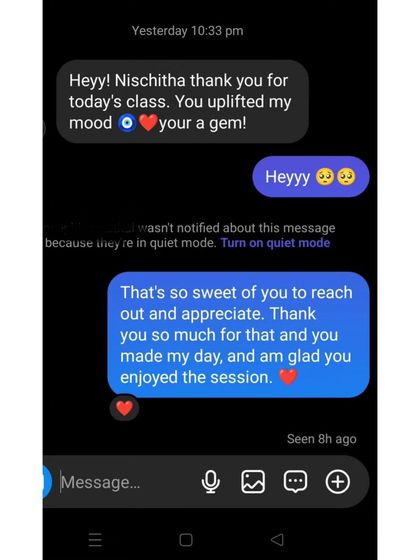 Nischitha Uthaiah - Zumba & Dance Fitness Classes Words from My Tribe photo 3