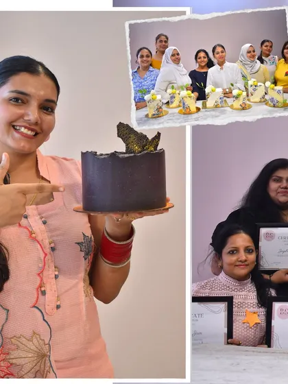 More proud moments from my classes. Seeing students hold up their certificates and the cakes they've worked so hard on is the best part of my job.