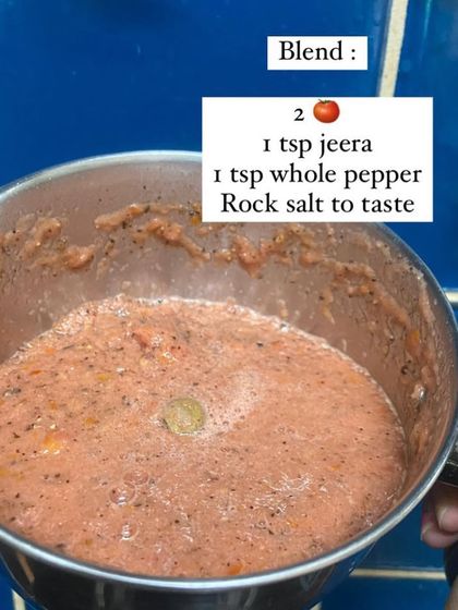 A step-by-step visual guide to my mom's 5-minute pepper rasam. It's the perfect, easy-to-make remedy if you have a cold. All you need are tomatoes, pepper, jeera, and a few other kitchen staples.