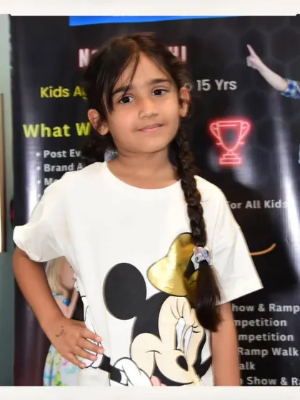 A cute Minnie Mouse shirt and a sweet smile. We love seeing the unique personalities of all the kids who come to audition.