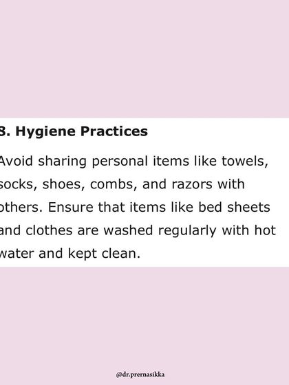 Good hygiene practices are vital for preventing the spread of fungal infections. In my Times Entertainment feature, I stressed the importance of not sharing personal items and regularly washing clothes and bedsheets in hot water.