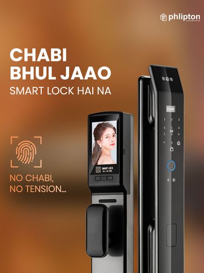 Forget the key, you have a smart lock now! This is the solution to the old problem. With facial recognition and fingerprint access, there's no key, and no tension.