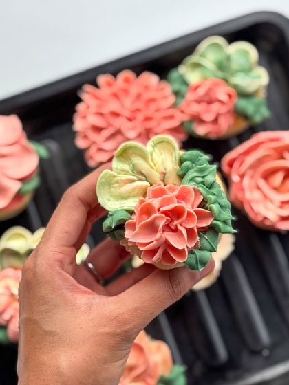 Gobble Cake - Gourmet Desserts & Pastries Floral Buttercream Cupcakes photo 10